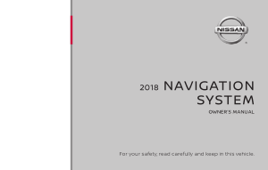 2018 Nissan TITAN LC2F Kai Navigation Manual
